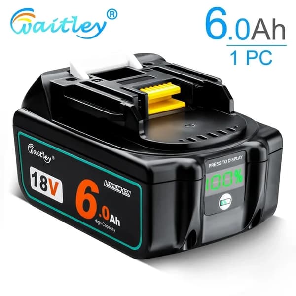 Genopladeligt Li-ion batteri, 18V, 60Ah, 1 PC