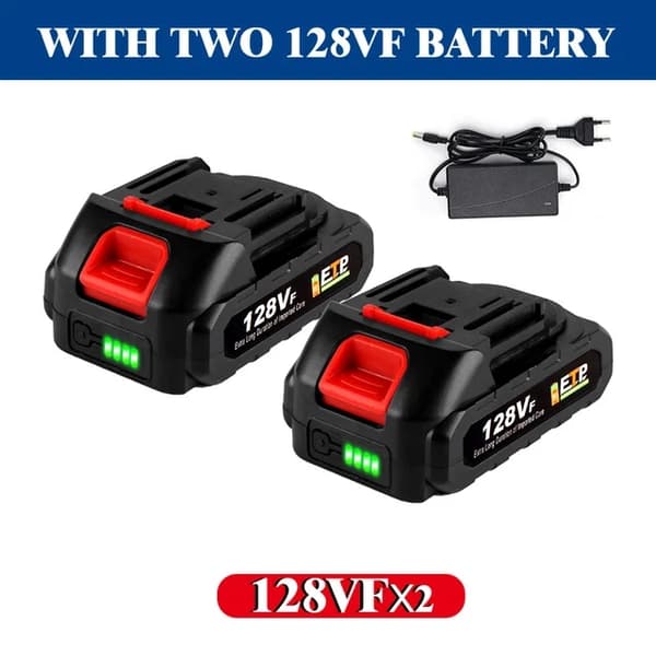 Uppladdningsbart batteri, 18V litium, batteriindikator, 2x388VF med EU-kontakt