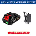 Miniatyrbillede 2 af 2: Genopladeligt batteri, Opgraderet kapacitet, Batteriindikator, 2 stk 128VF
