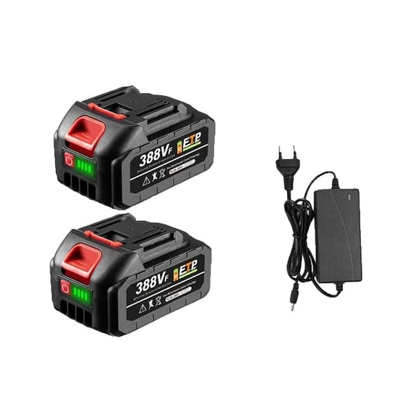 Uudelleenladattava litiumioniakku, 22500mAh kapasiteetti, yhteensopiva Makitan sähkötyökalujen kanssa., 1x928VF-1 laturi 2x388VF-1 Charger