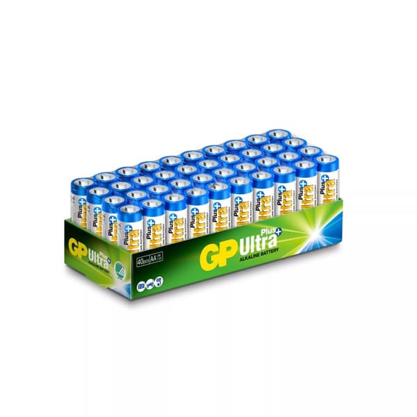 GP Ultra Plus Alkaline AA 40-pakning (S)