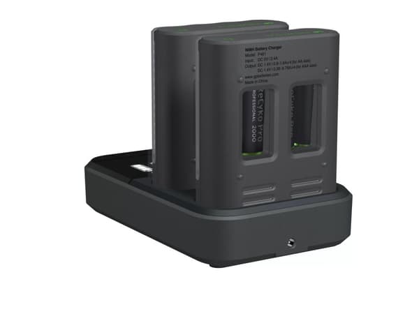 GP Pro Charger 2pcs w/charg.st.+ 8xAA Photoflash (PB)