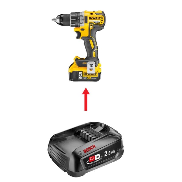 Batteriadapter Power4all till Dewalt