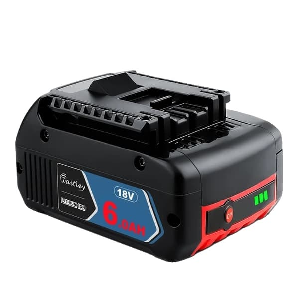 Genopladeligt Li-Ion batteri, 18V 6Ah kapacitet, bærbar backup til Bosch elværktøj., 1 PC