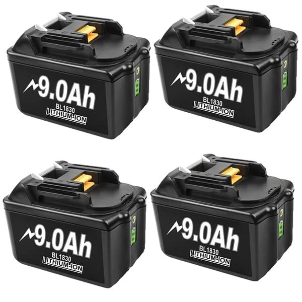 Makita 18V Batteri, 6Ah Kapacitet, Kompatibel med LXT Trådløse Boremaskiner, 2 90Ah