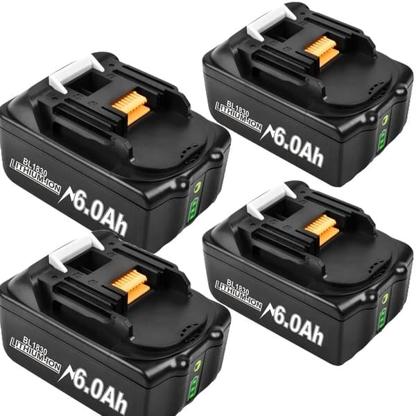 Makita 18V Batteri, 6Ah Kapacitet, Kompatibel med LXT Trådløse Boremaskiner, 2 90Ah