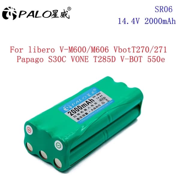 Robotstøvsuger Batteri, 144V 3500mAh Kapacitet, Kompatibel med Flere Mærker, Pologne, SR06
