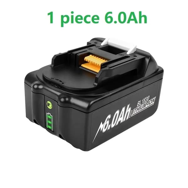 18V Litiumjonbatteri, Kompatibelt med Makitas 18-volts elverktyg, Långvarig LXT400-serie, 60Ah 2-delar