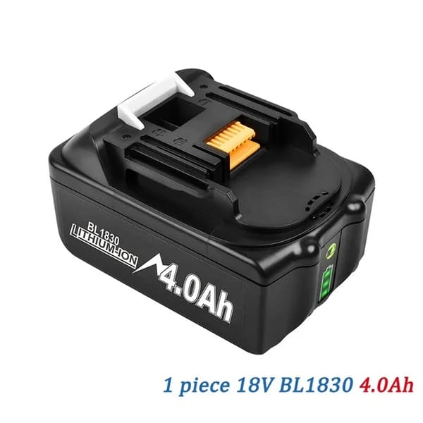 18V Litiumjonbatteri, Kompatibelt med Makitas 18-volts elverktyg, Långvarig LXT400-serie, 60Ah 2-delar