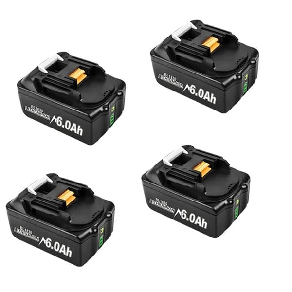 Makita 18V batteri, 6Ah kapacitet, kompatibel med BL1830/BL1860, 18V, 3