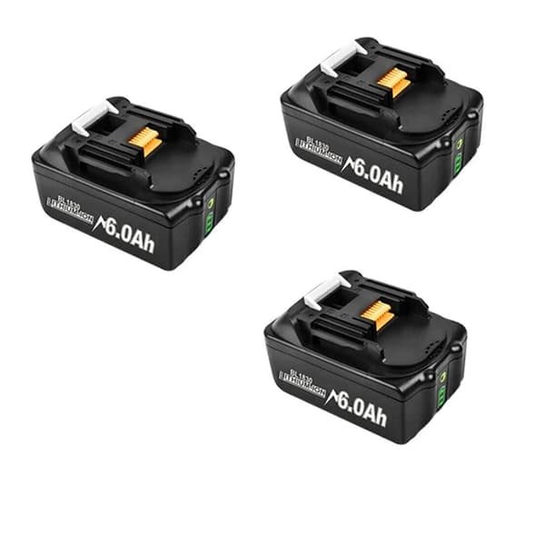 Makita 18V Batteri, 6Ah Kapacitet, Kompatibel med BL1830/BL1860, 18V, 3