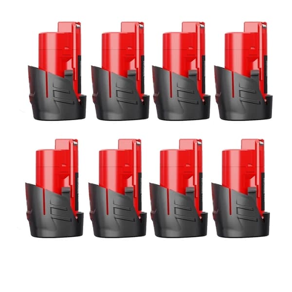 Milwaukee M12 Batteri, 3500mAh Kapacitet, Genopladeligt Li-ion, 8 PCS 35Ah batteri