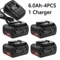 Miniatyrbillede 2 af 2: Bosch 18V Batteri, 60Ah Kapacitet, Genopladeligt Li-ion, 4 batteri