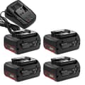 Miniatyrbillede 1 af 2: Bosch 18V Batteri, 60Ah Kapacitet, Genopladeligt Li-ion, 4 batteri