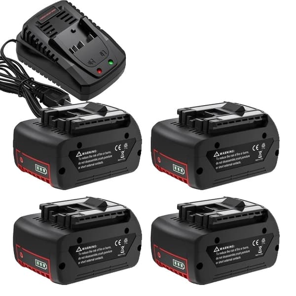 Bosch 18V Batteri, 60Ah Kapacitet, Genopladeligt Li-ion, 4 batteri