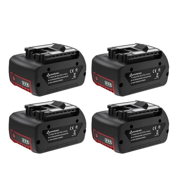 Bosch 18V batteri, 60Ah kapacitet, uppladdningsbart Li-ion, 4 batteri
