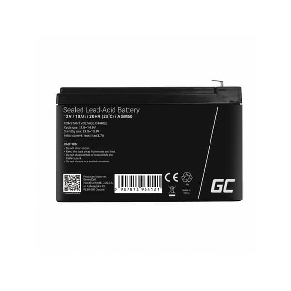 Green Cell AGM50 UPS batteri VRLA AGM 12 V 10 Ah