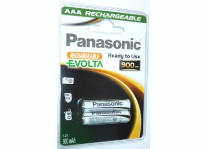 Panasonic Evolta HHR-4XXE - Batteri 2 x AAA - NiMH - (oppladbart) - 900 mAh