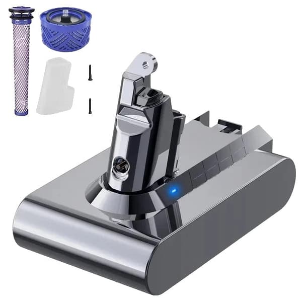 Dyson V6 Batteri, 216V Kapacitet, Kompatibel med Flere Dyson Modeller, Beige