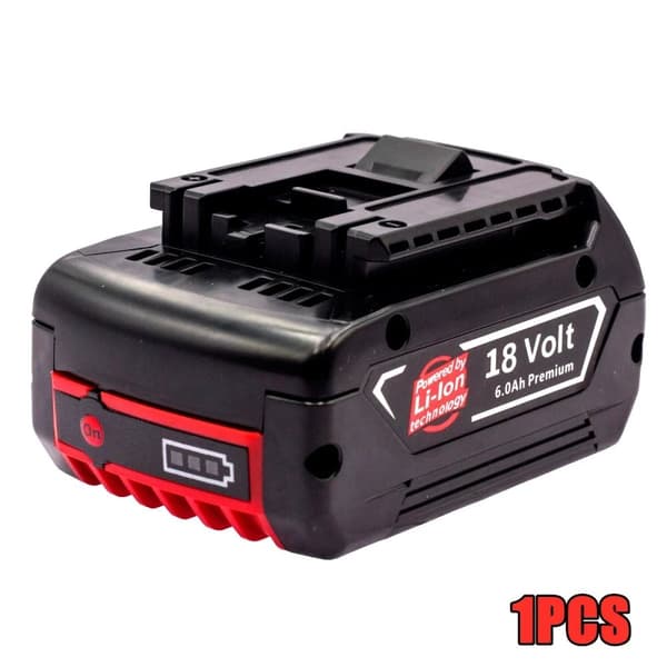 Bosch 18V Batteri, 6000mAh Kapacitet, Genopladelig & Bærbar, 1PCS 60A