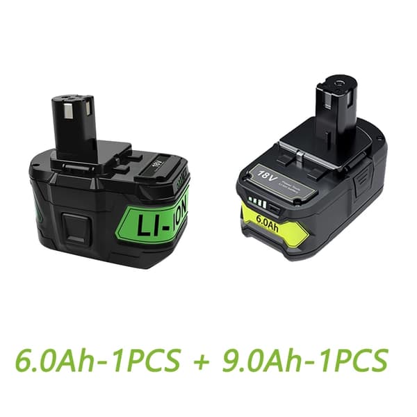 Ryobi 18v Batteri, Kompatibel med P102 P103, Langvarig Trådløs Kraft, 1PCS 60Ah