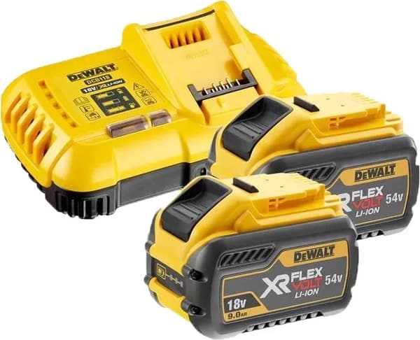 DeWALT 54V XR FLEXVOLT set med 2x9Ah batterier och laddare