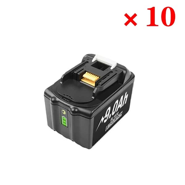 Makita 18V Batteri, 60Ah Kapacitet, LED Bränslemätare, 10 st 90