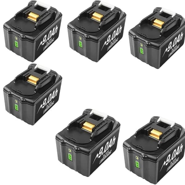Makita 18V Batteri, 60Ah Kapacitet, LED Brændstofmåler, 10 stk 90