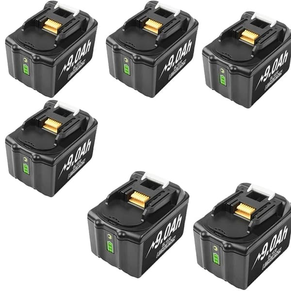 Makita 18V Batteri, 60Ah Kapacitet, LED Brændstofmåler, 10 stk 90