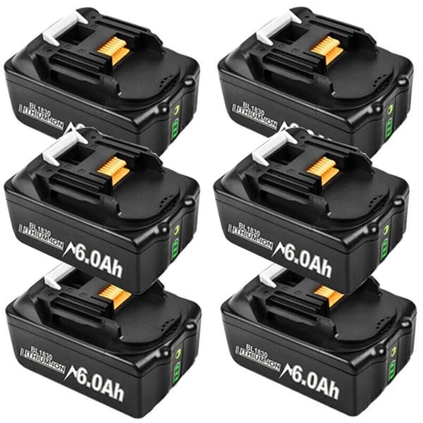 Makita 18V Batteri, 60Ah Kapacitet, LED Bränslemätare, 10 st 90