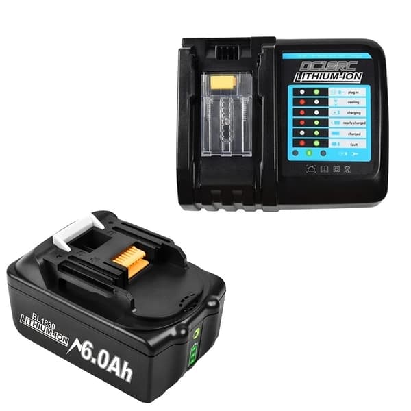Makita 18V Batteri, 60Ah Kapacitet, Lithium-Ion Teknologi, 2 sæt