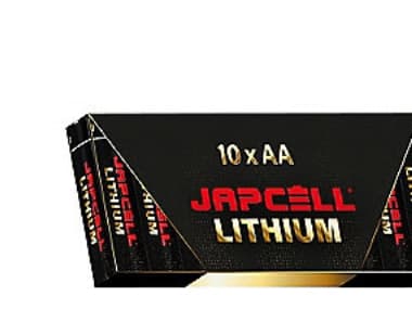 Japcell batteri 1,5V - AA, Lithium, 3400 mAh, pakke til 10stk