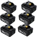 Miniatyrbillede 2 af 2: 18V Li-ion batteri til Makita værktøj, 5,5Ah kapacitet, LED-indikator,6 stk