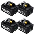 Miniatyrbillede 2 af 2: 18V Li-ion batteri til Makita værktøj, 5,5Ah kapacitet, LED-indikator,6 stk