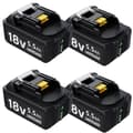 Miniatyrbillede 1 af 2: 18V Li-ion batteri til Makita værktøj, 5,5Ah kapacitet, LED-indikator,6 stk