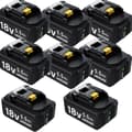 Miniatyrbillede 1 af 2: 18V Li-ion batteri til Makita værktøj, 5,5Ah kapacitet, LED-indikator,6 stk