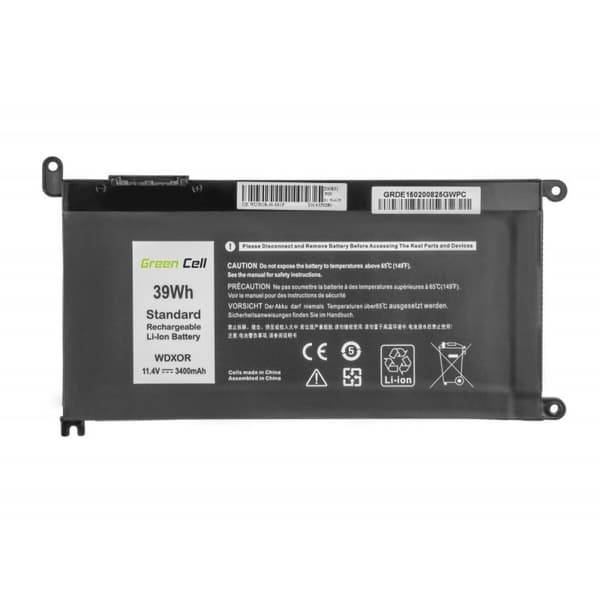 Laptop batteri Green Cell DE150 Sort 3400 mAh