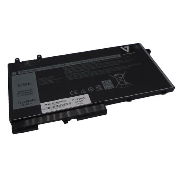 Laptopbatteri V7 D-W8GMW-V7E Svart 51 Wh 97 WH 8500 mAh