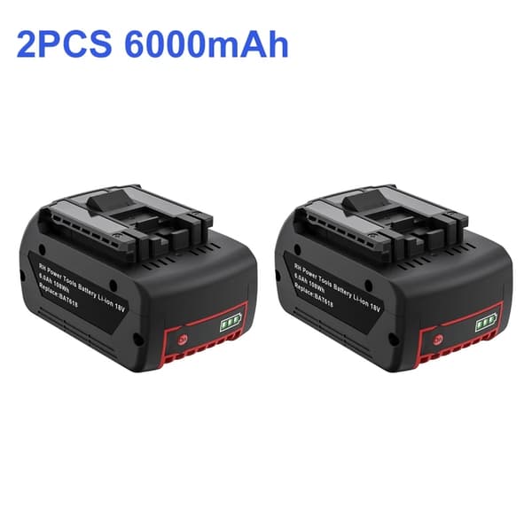 6000mAh Li-ion batteri för Bosch, 18V hög kapacitet, CE-certifierad,1 batteri 1 laddare