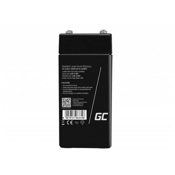 Green Cell AGM37 industrielt genopladeligt batteri forseglet blysyre (VRLA) 4000 mAh 4 V