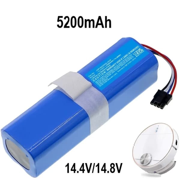 Anker Eufy Robovac Batteri, Høj Kapacitet 6500mAh, 14.4V Li-ion Strøm,14,8V, 5200mAh