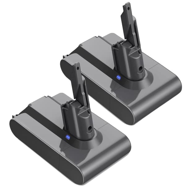 Dyson V7 Støvsuger Batteri, 6000mAh Kapacitet, 21.6V Spænding,2 stk 6000mAh