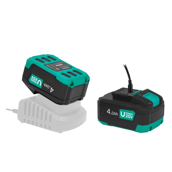 VONROC 20V Batteri med USB-C Powerbank Funktion - 4.0Ah, Elektroniskt Skydd, Kompatibelt med VONROC Verktyg