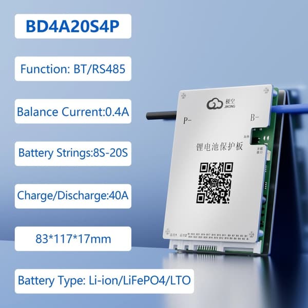 Smart Batteristyringssystem, Aktiv Balancering, Flere Batteristrenge Understøttet,BD4A17S4P