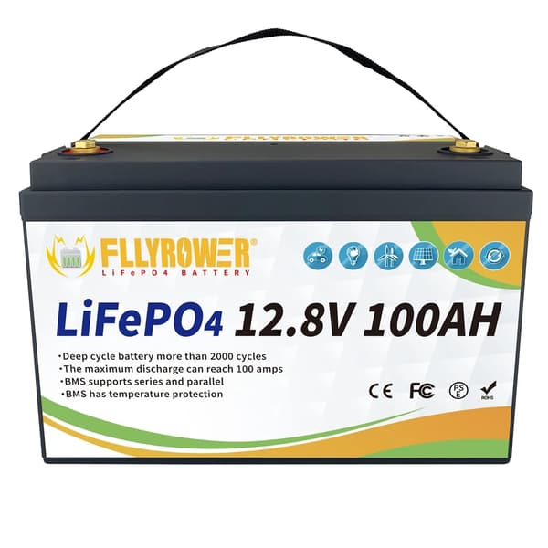 Dybe cyklus lithiumbatteri, 12,8V 100Ah, indbygget BMS,12v 100Ah 352