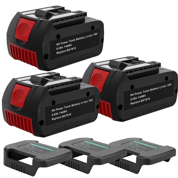 18V Lithiumbatteri, 6000mAh kapacitet, kompatibel med Bosch værktøj,Batteri Tilbehør6, 18V