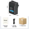 Miniatyrbillede 2 af 2: PALO Mini V Mount Batteri, 12500mAh Kapacitet, PD 60W Bidirektionel Opladning,1STK