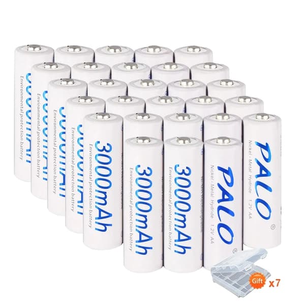 AA genopladelige batterier, 3000mAh kapacitet, NI-MH type,24 stk AA batteri, 1,2V 28 pcs AA battery