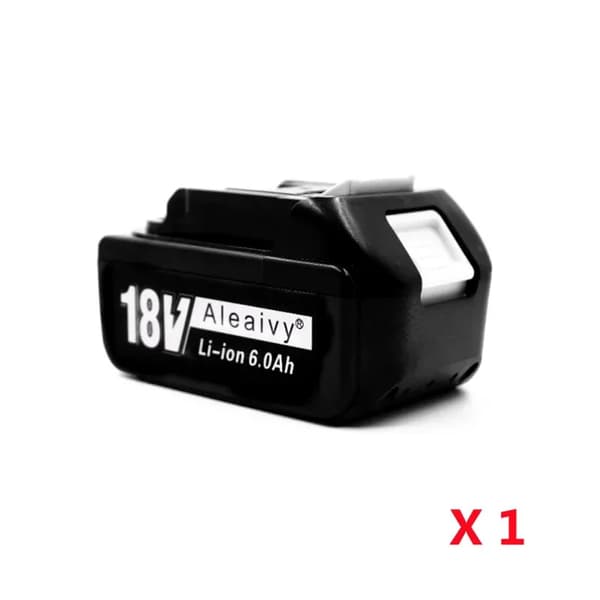 Ersättningslitiumbatteri, 9000mAh kapacitet, 18V spänning,1 styck 6,0Ah