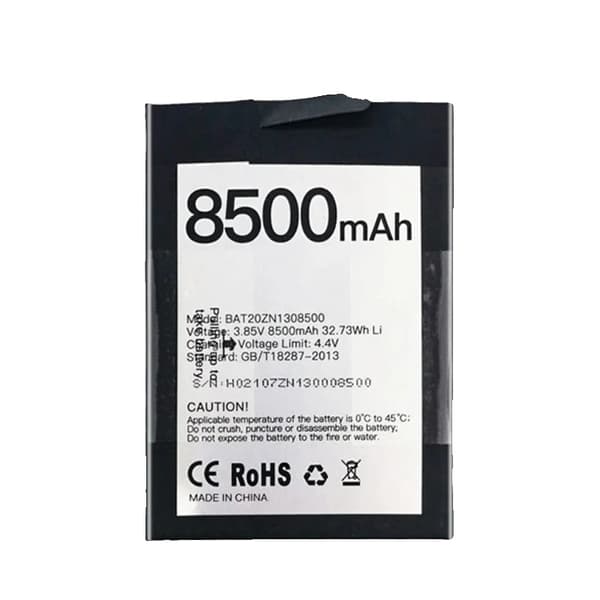 Vaihtobattery Doogee S86 Pro:lle, 8500mAh kapasiteetti, yhteensopiva muotoilu, turvallinen kemia